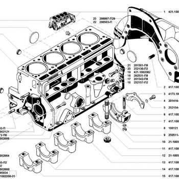Блок цилиндров двигателя УМЗ 4178